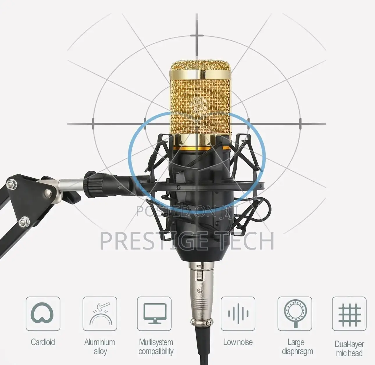 Bm800 Condenser Studio Microphone With V8 Soundcard Set