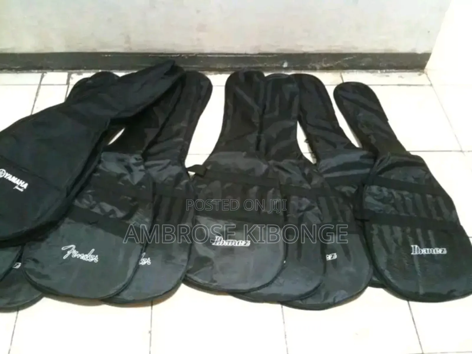 Black Single Layer Nylon Full Size Acoustic/Solo Guitar Bags