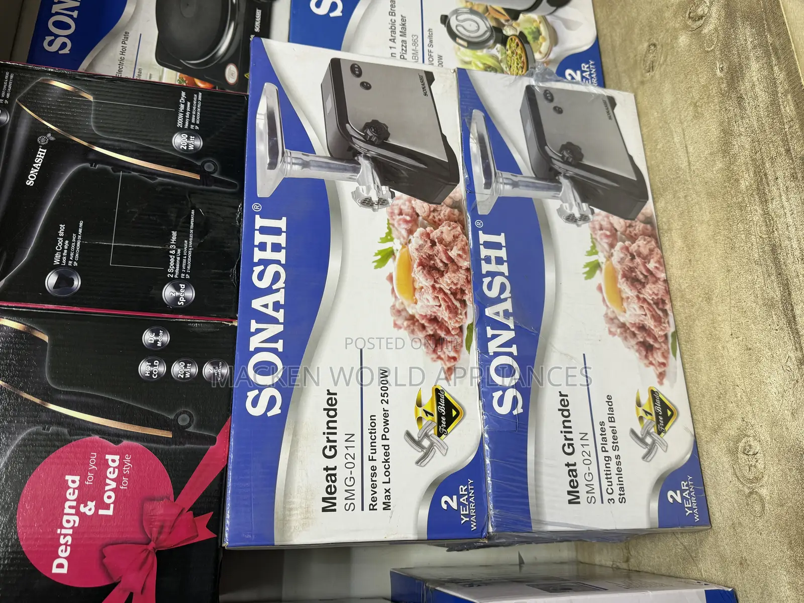 Sonashi Reverse Function Meat Grinder – SMG-021.