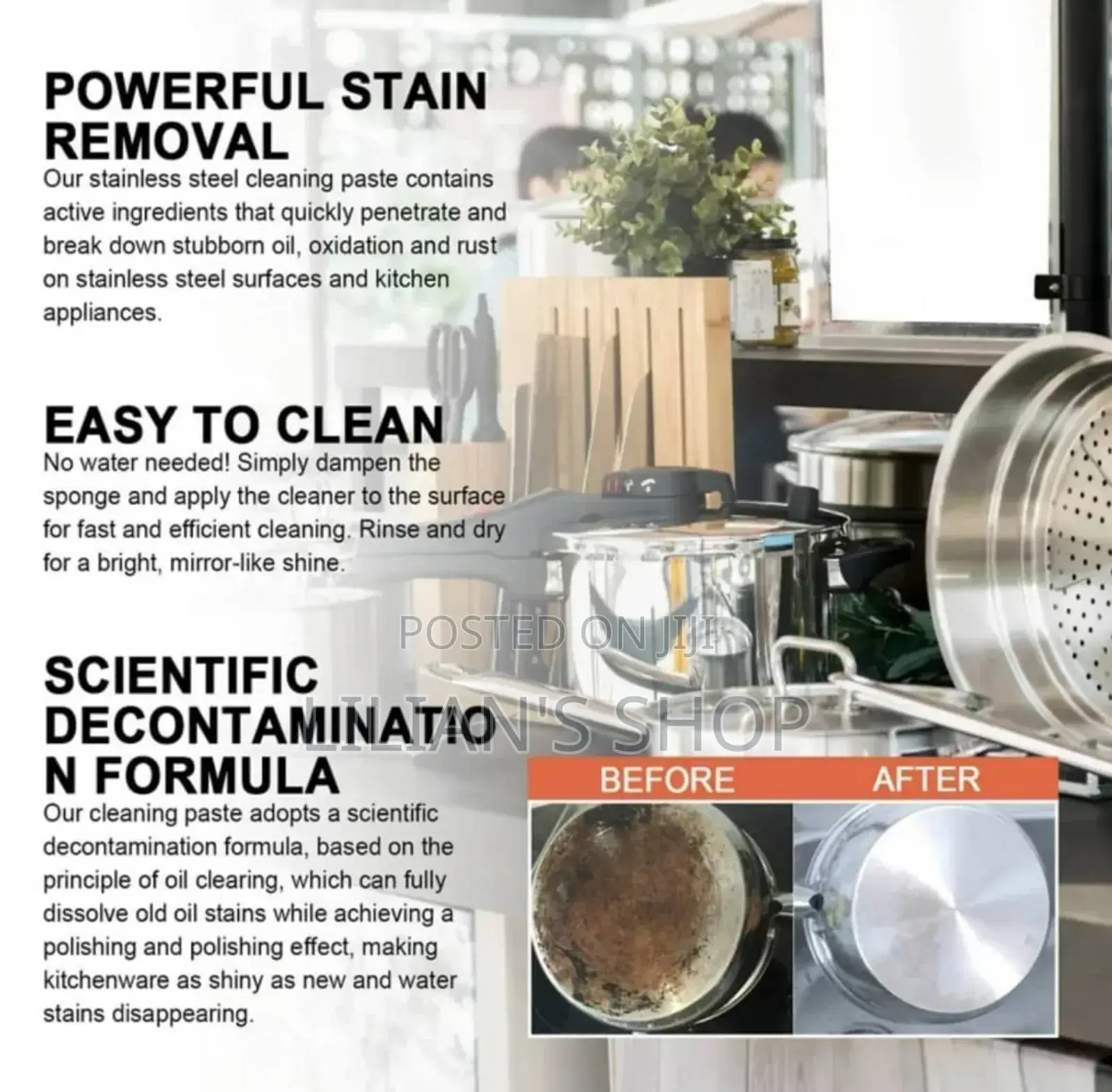 Multi Purpose Kitchen Stain Cleaning Cream
