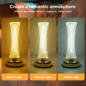 Touch Dimmable Crystal Table Lamp