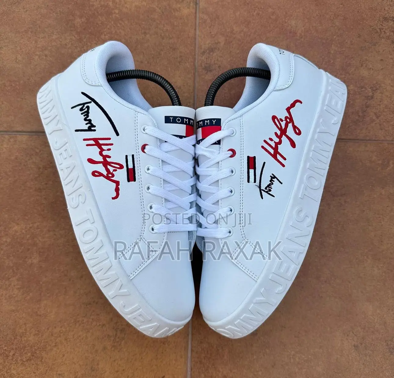 Original New White Tommy Hilfiger Jeans Sneakers