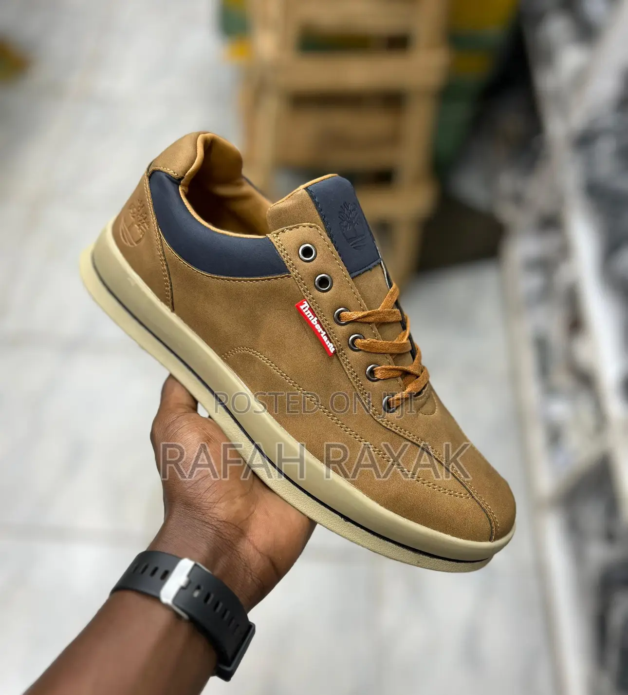 Original Brown Timberland Smart Casual Low Lace Up Shoes