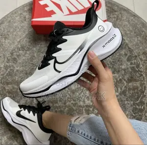 Original White Nike Zoom X Smiley Trail Running Sneakers