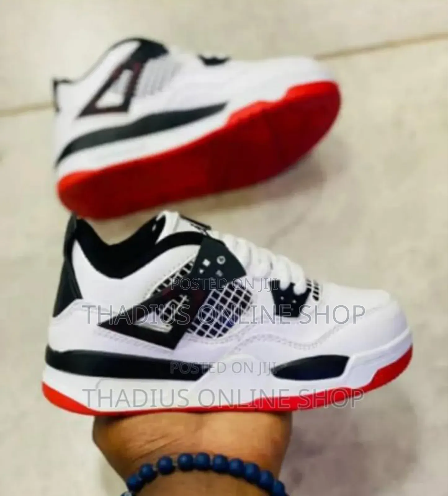 Unisex Jordan 4 Red Sneakers