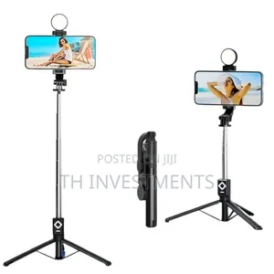 B11 Rechargeable Selfie Stick With Bluetooth and Light