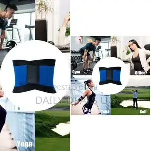 Blue and Black Waist Trainer Belt