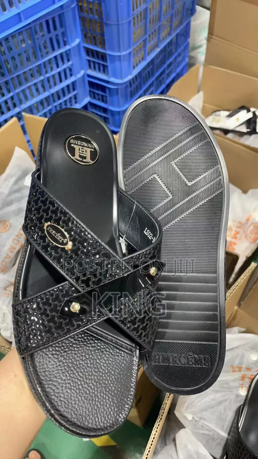 Factual Men's Casual Leather Sandals