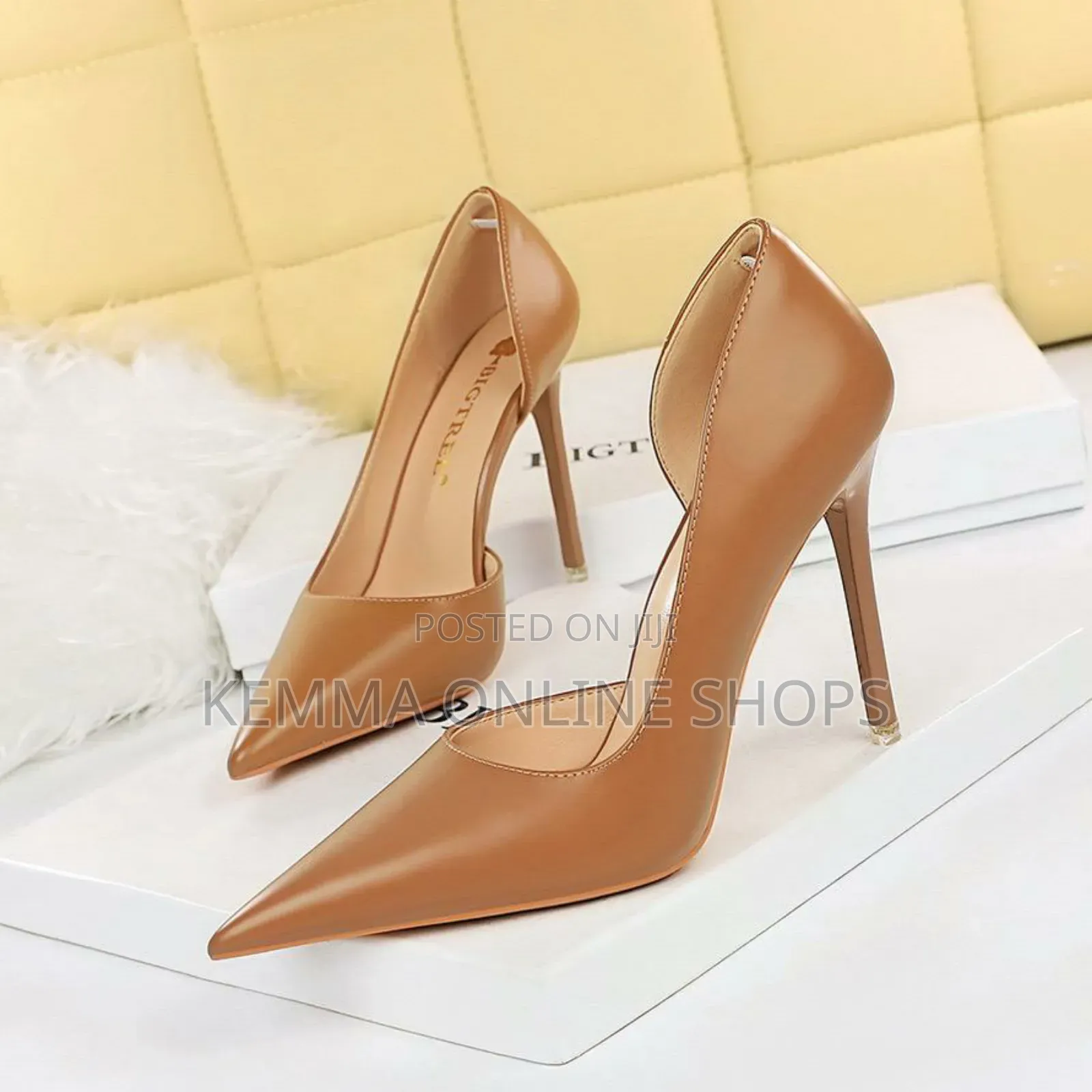 Stiletto And Kitten Closed High Heel