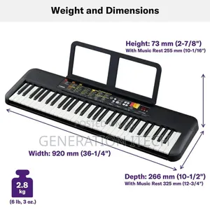 Yamaha PSR-F52 Portable Keyboard With 61 Keys