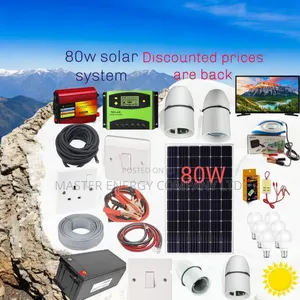 Photo - 80w Solar System Full Kit German JSHHDDG
