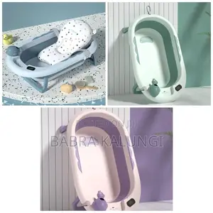 Photo - Baby Foldable Bath Basin With Thermometer