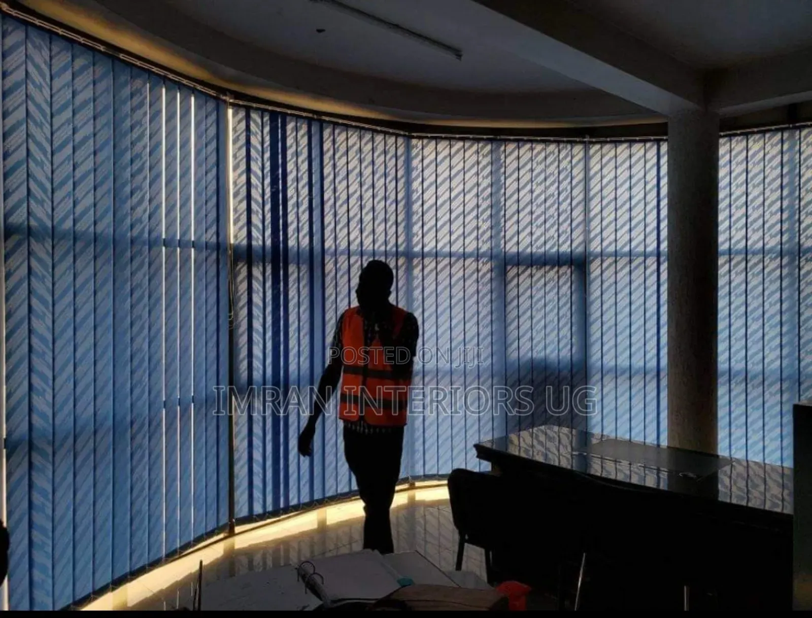 Sky Blue Vertical Office Blinds Per Square Meter