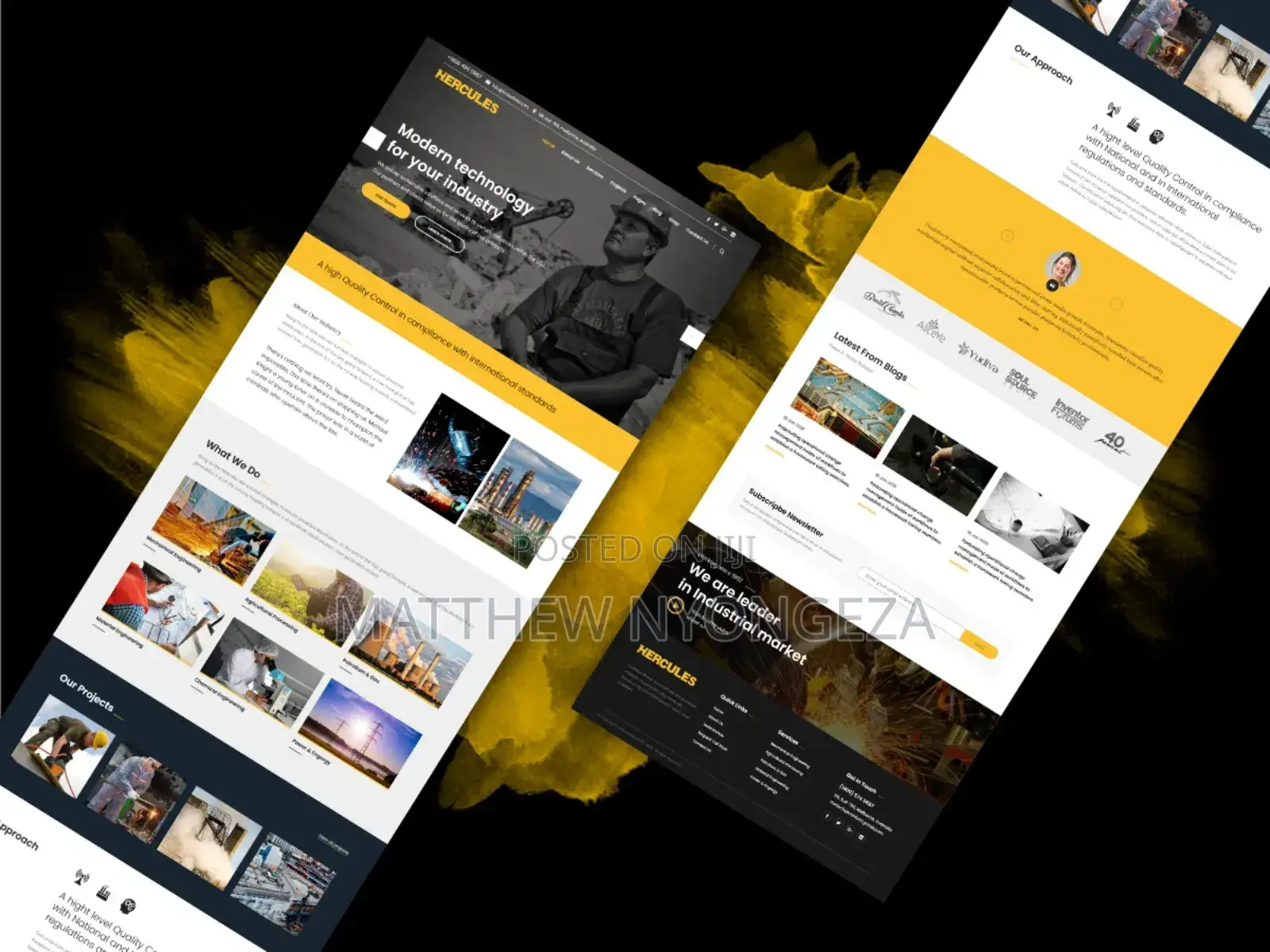 Factory Industrial Website Designer