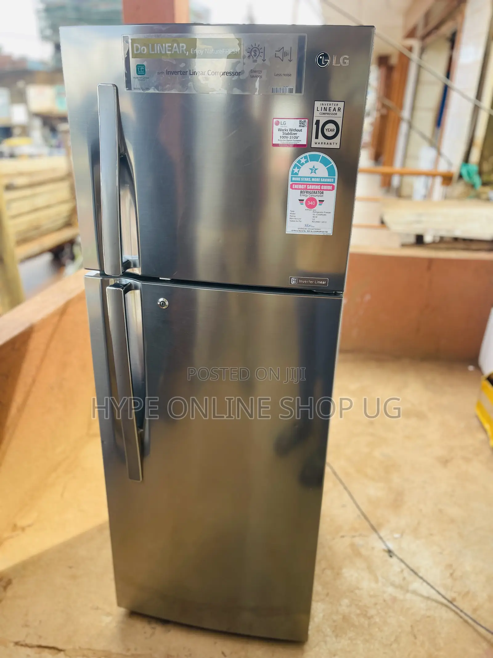 LG Linear 10yr Warranty Fridge 300L