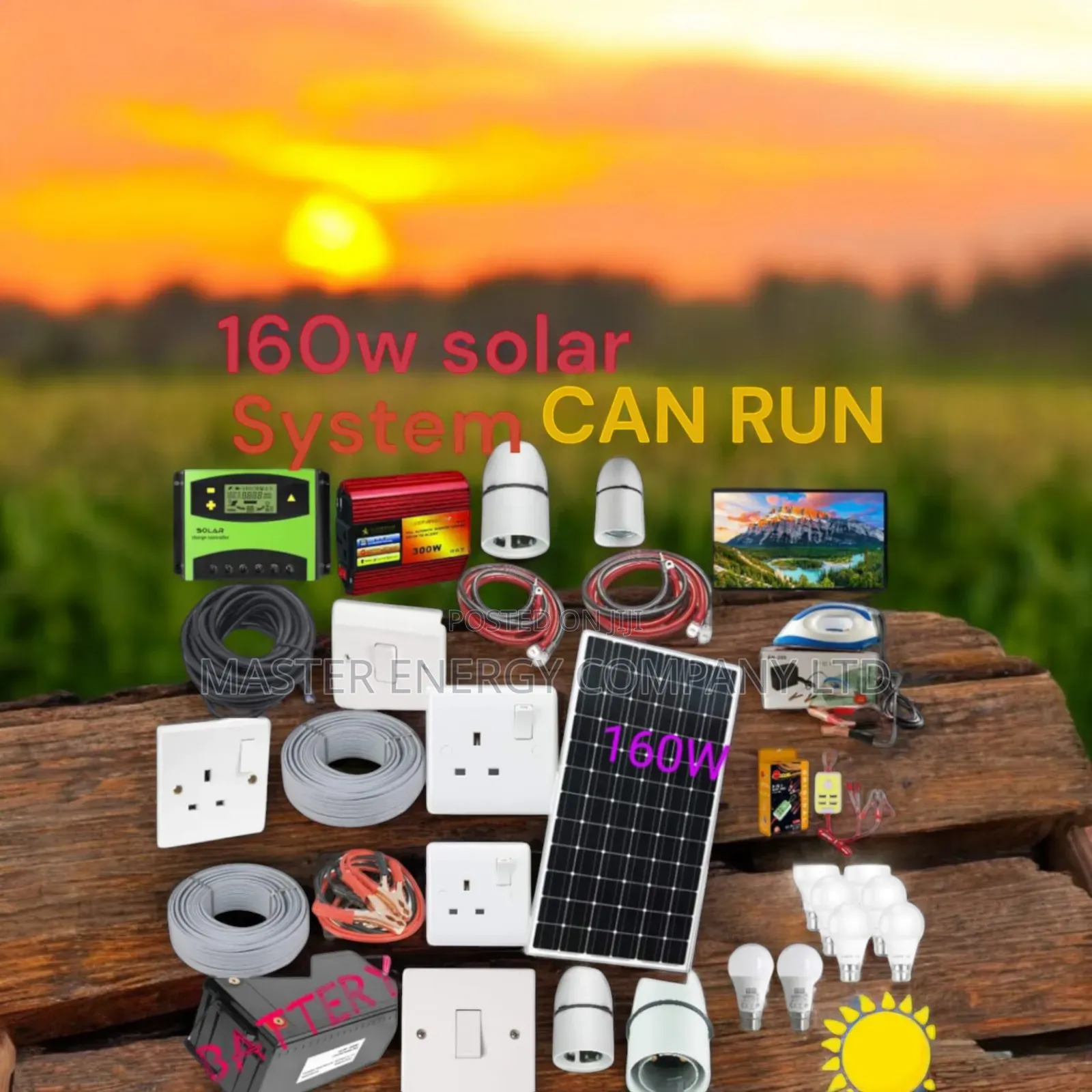 160w Solar System Full Kit German NDHDHH