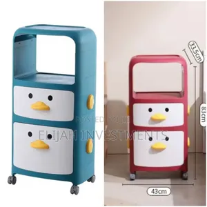 Premium Cartoon Plastic Kids Storage Drawer