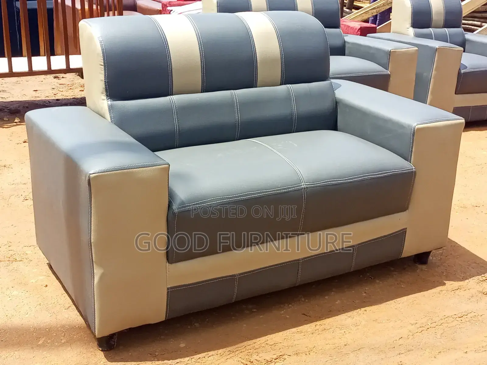 Executive Leather Two Seater Sofa