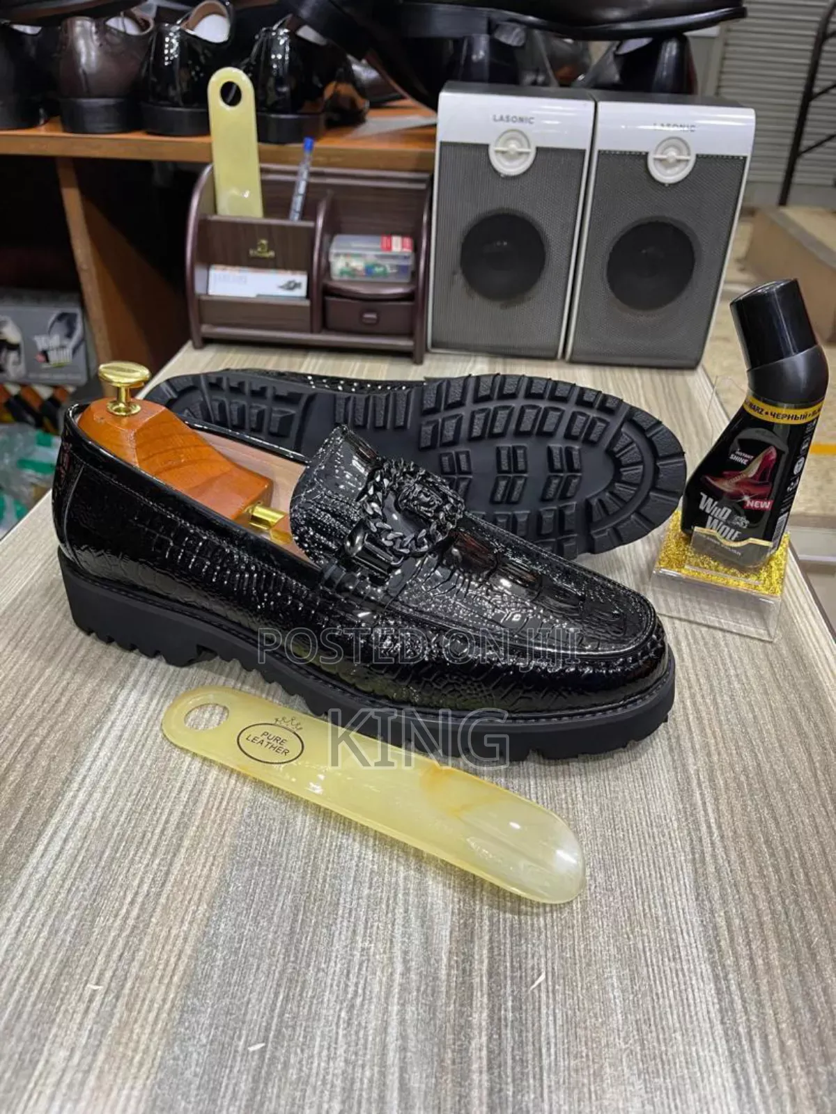 Rare Leather Shoes. Big Time