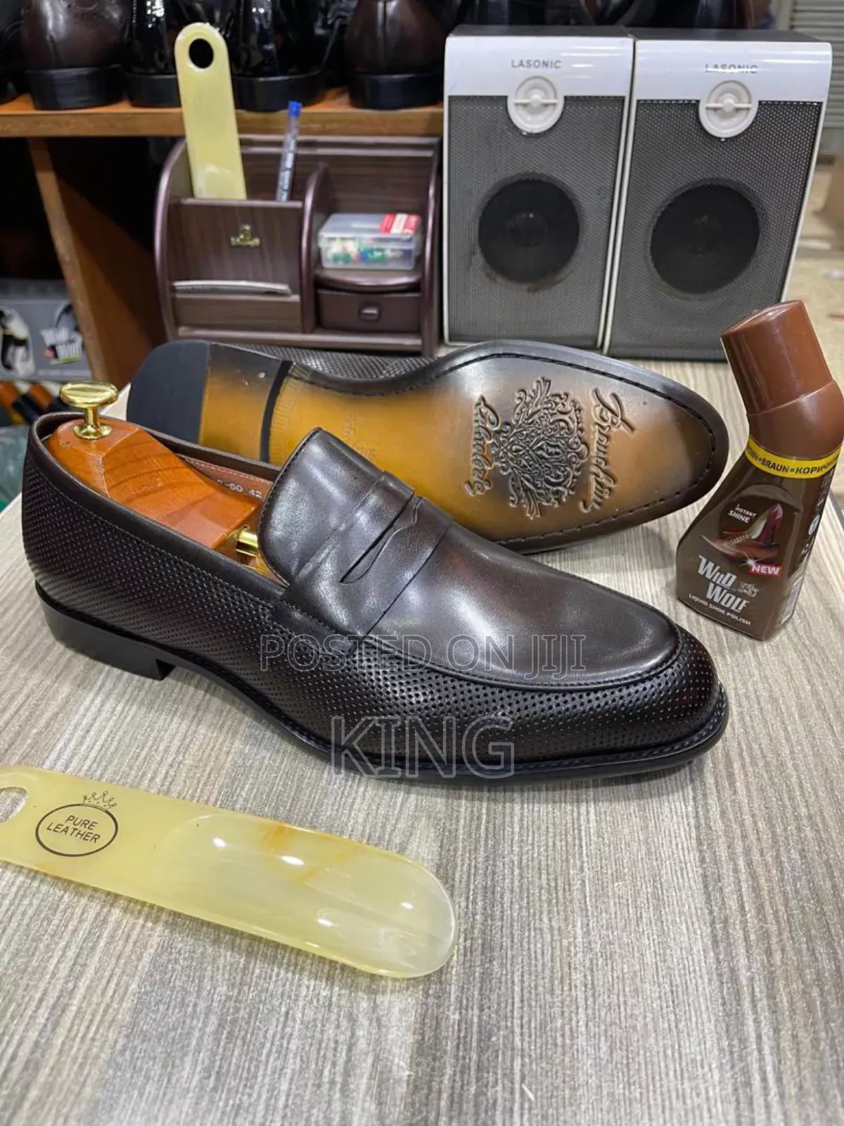 Sync Leather Shoes. Big Time