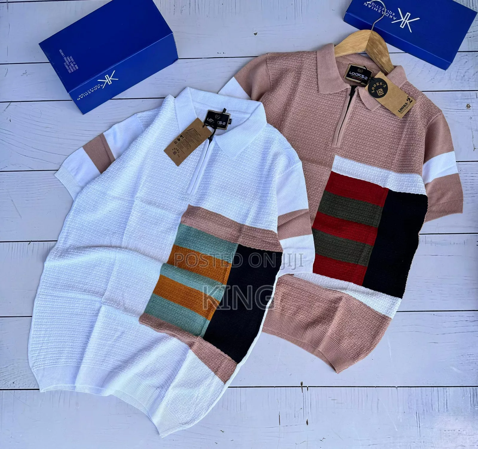 Amazing Knit Collar T-Shirt