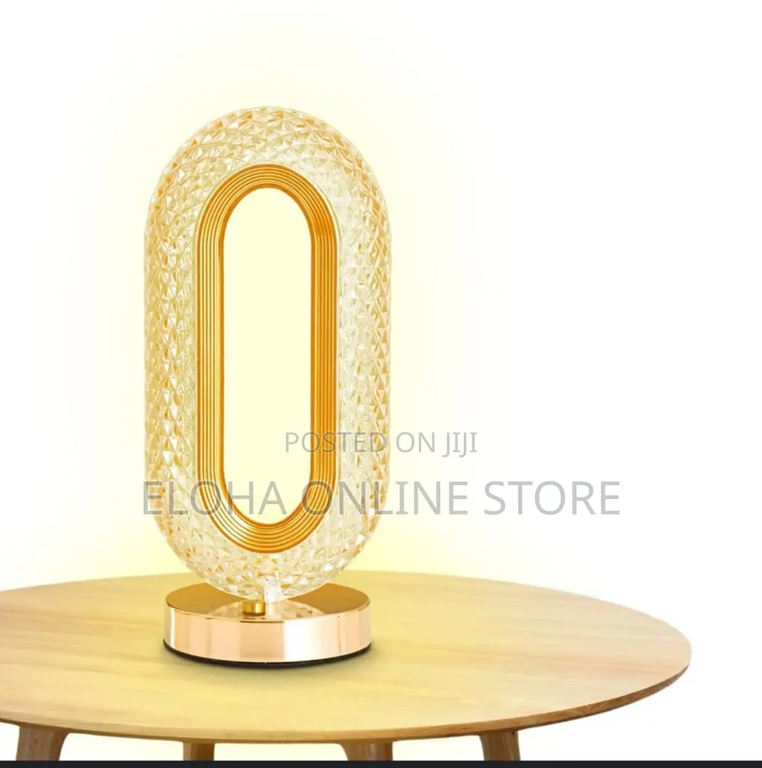 Oval Crystal Led Table Lamp