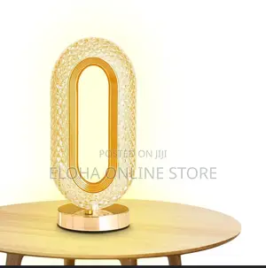 Oval Crystal Led Table Lamp