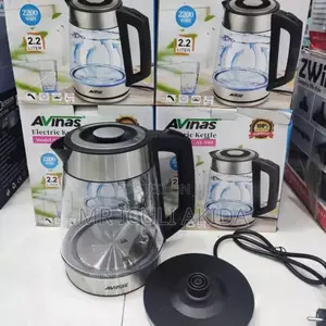 Avinas 2.2L Clear Glass Electric Milk Water Kettle
