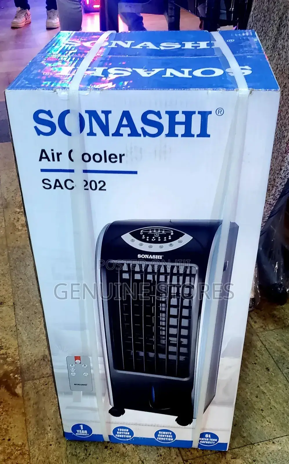 Sonashi Air Cooler 6 Litres/Sac-202