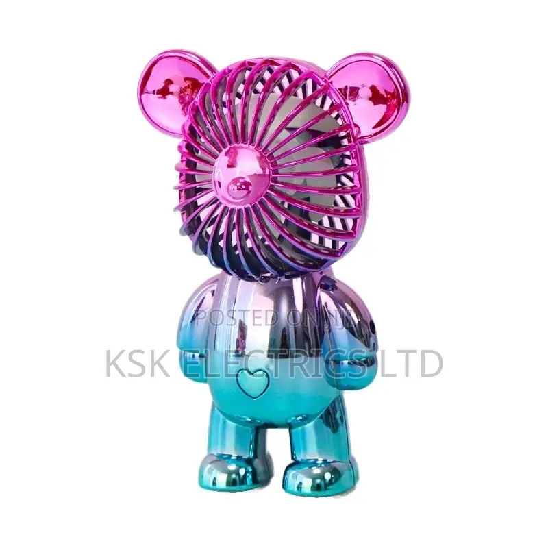 Beautiful Diamond Bear Handheld Rechargeable Eyelash Fan