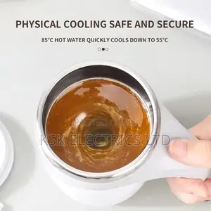 Steel Magnetic Rotating Electric Milk Cup Self Stirring Mug