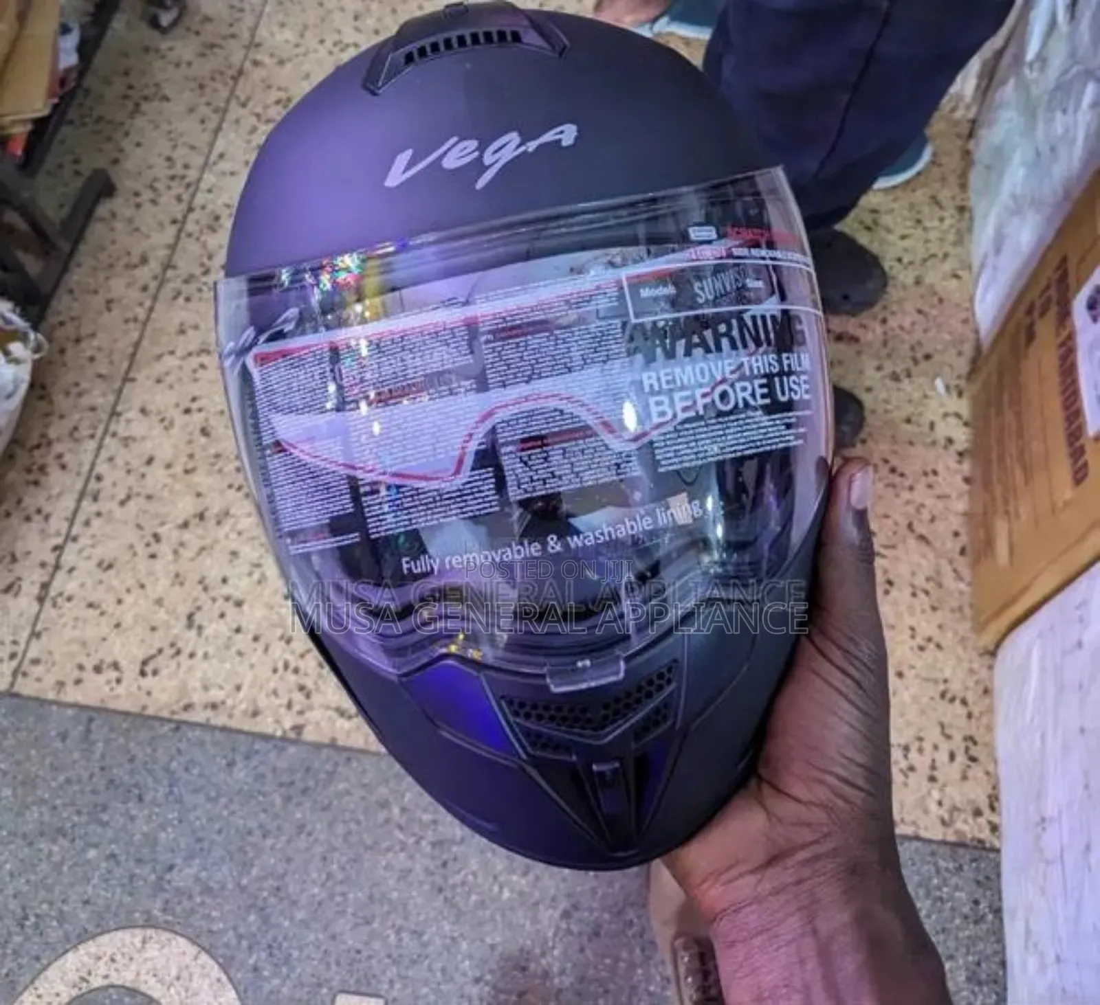 Black Vega Helmet Bike