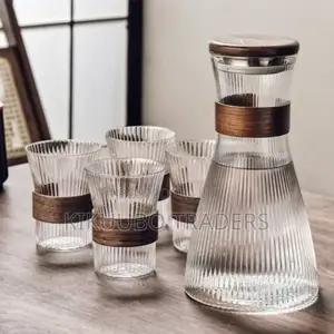 5pcs Glass Water Jug Pitcher Set