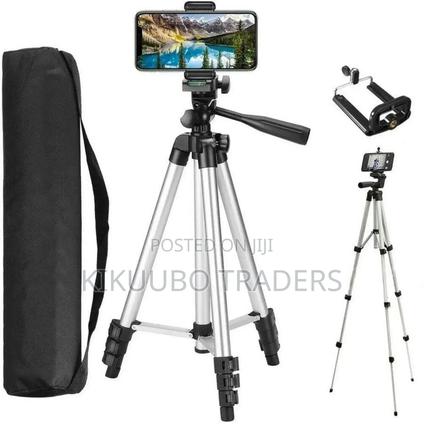 Portable Lightweight Camera Stand With Phone Clip