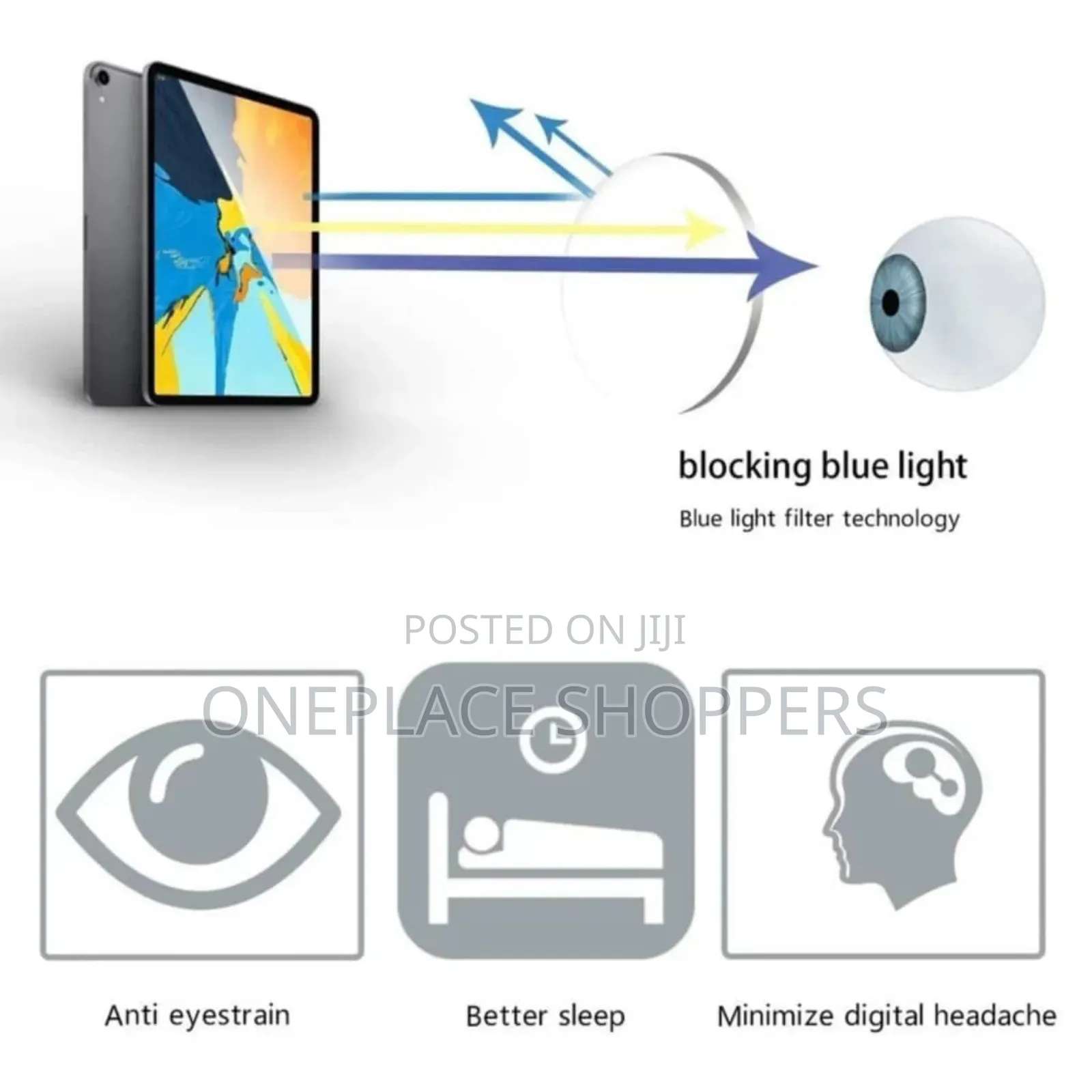 Computer Glasses Frames Anti Blue Rays Radiation Glasses