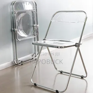 Glass Acrylic Folding Chair