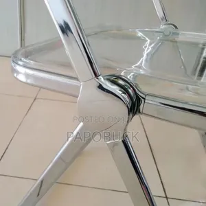 Glass Acrylic Folding Chair