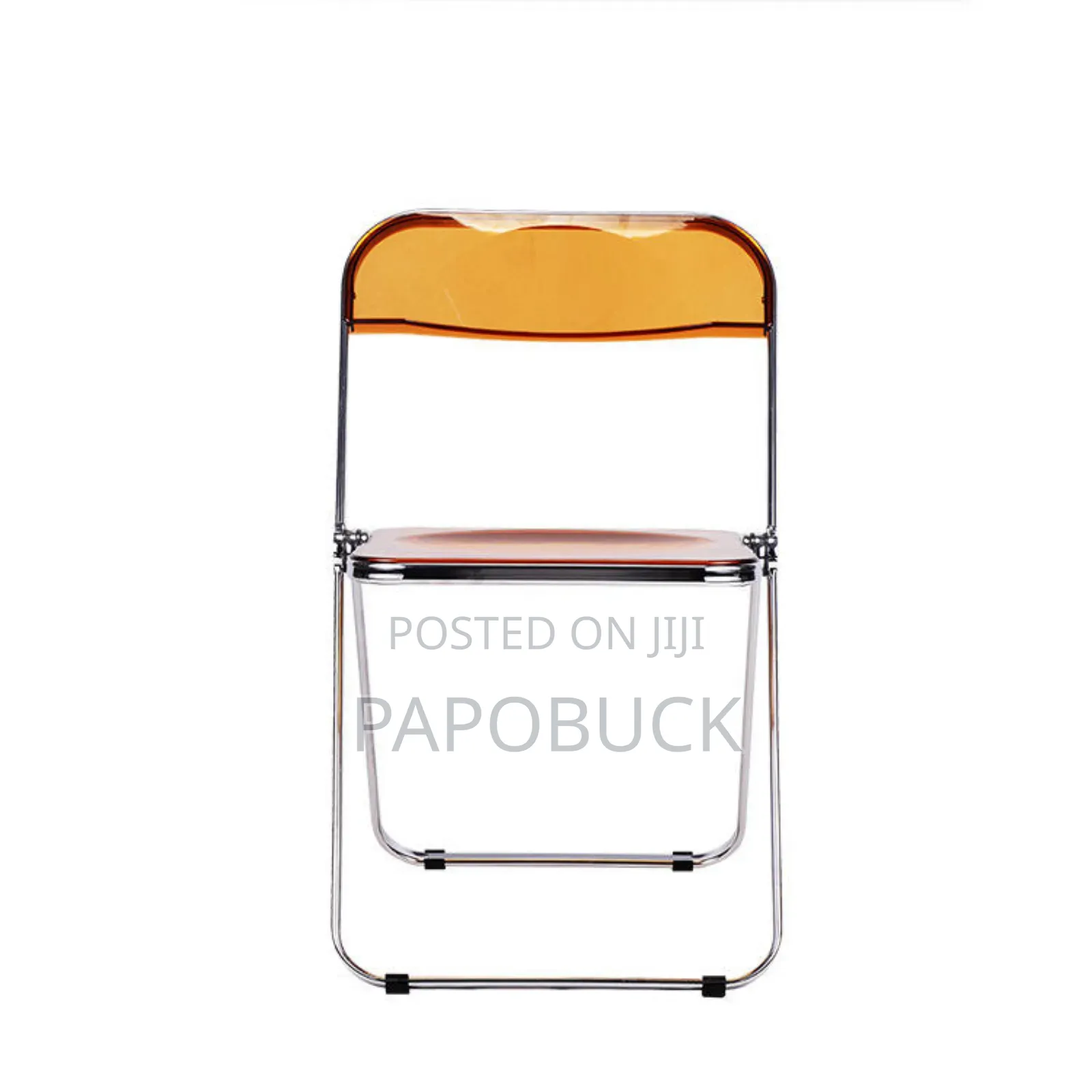 Glass Acrylic Folding Chair