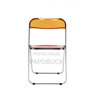 Glass Acrylic Folding Chair