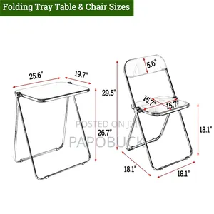 Acrylic Folding Table and Chair Set