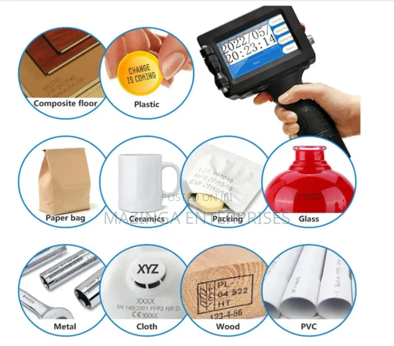 Portable Quick Ink Drying Handheld Inkjet Printer