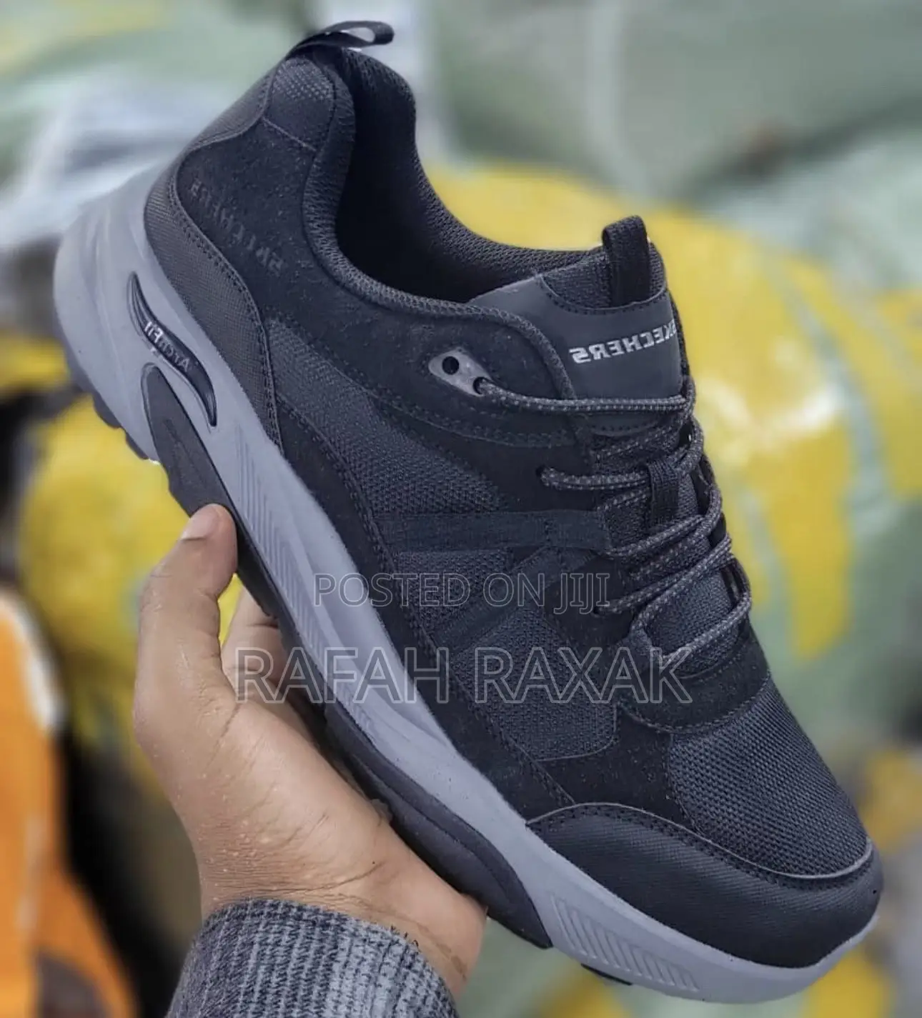Original Black Skechers Max Protect Walking Hiking Sneakers