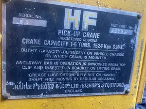 Harvey Frost Pickup Crane