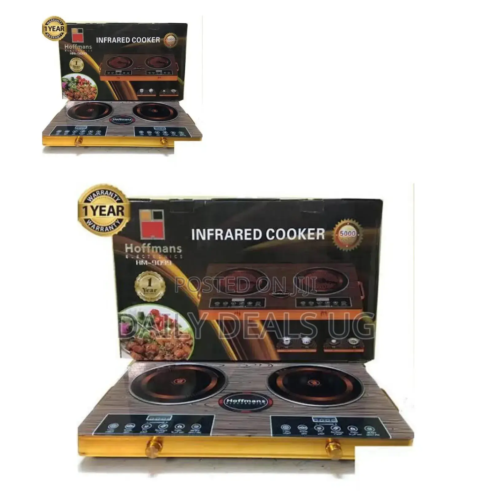Electric Double Hoffman's Infrared Cooker