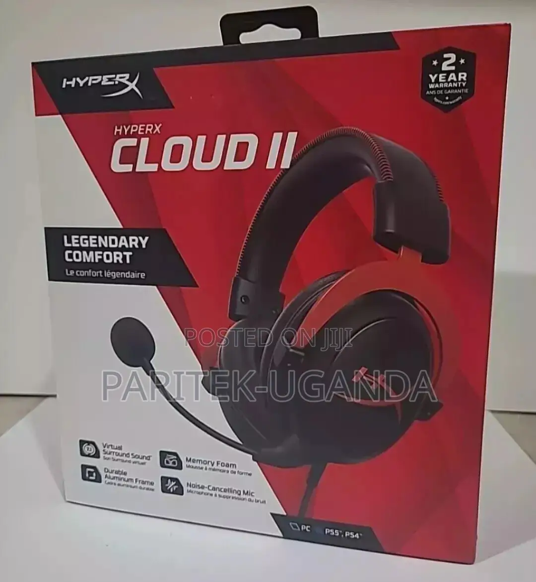 Hyperx Cloud Ii Wired Gaming Headset Works W/ Pc Ps5 Ps4 Xbo
