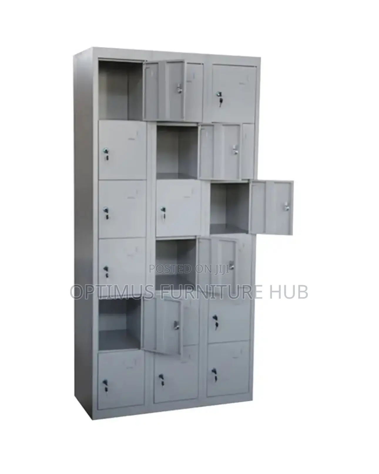 18 Compartment Metallic Locker