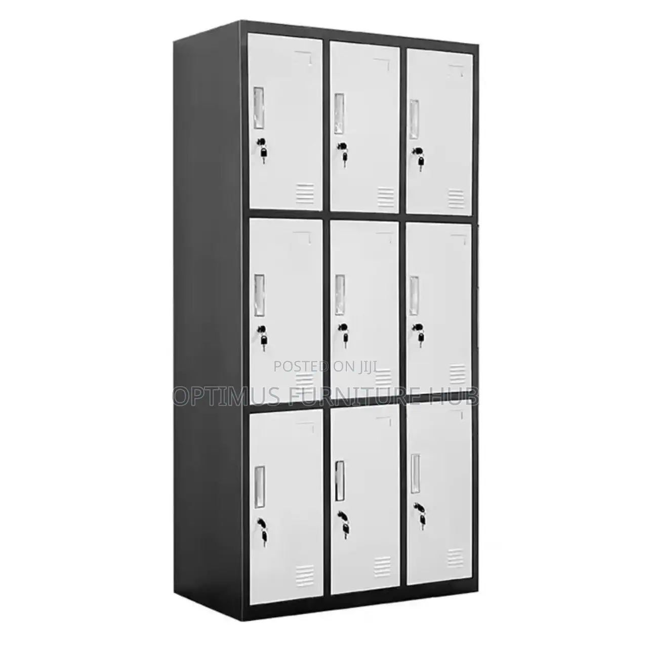 9 Compartment Metal Locker