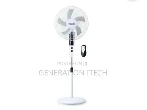 Saachi 16 Inch Stand Fan With Remote and 3 Speed Modes