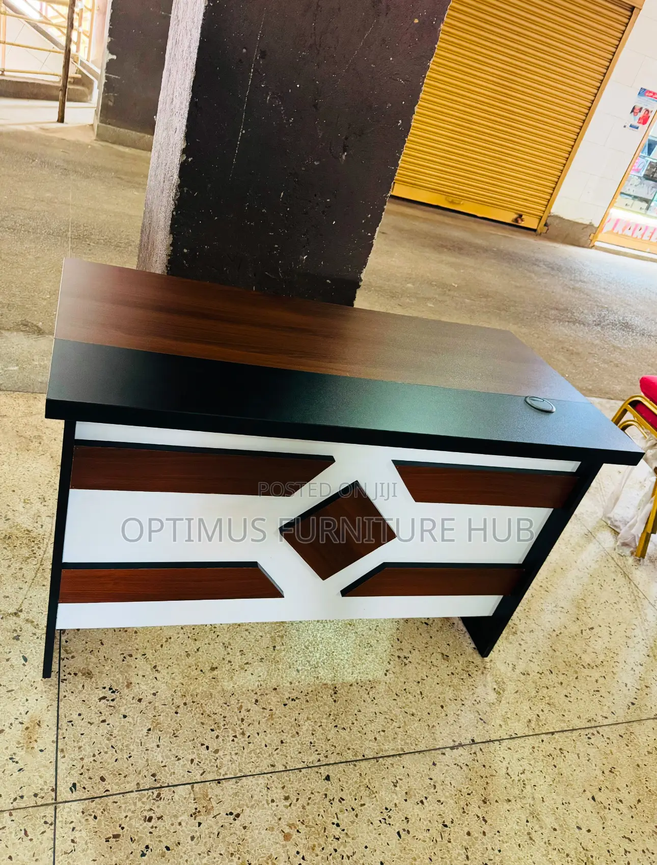 White Patched Table