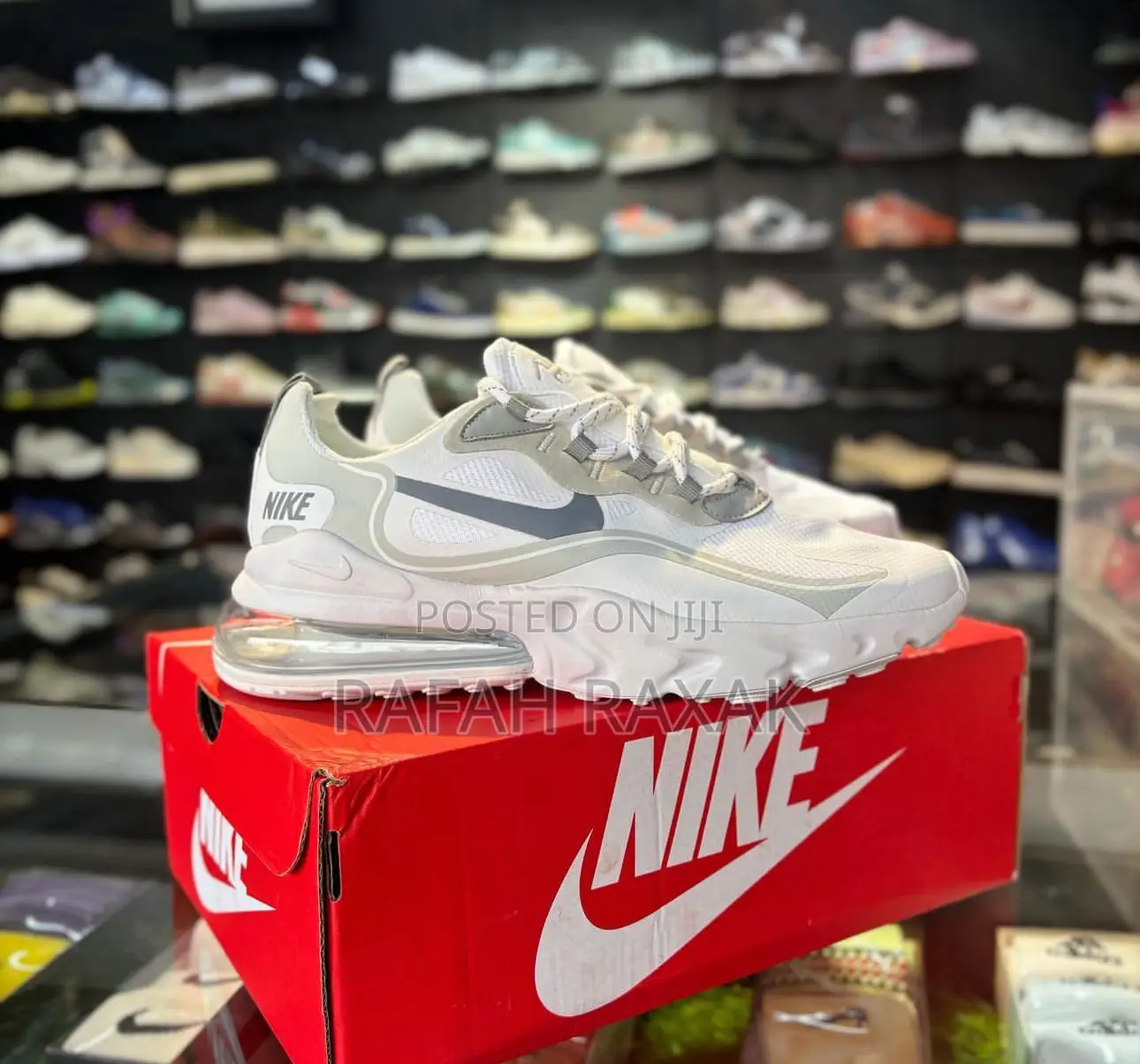 Original Triple White Nike Air Max 270 React Sneaker